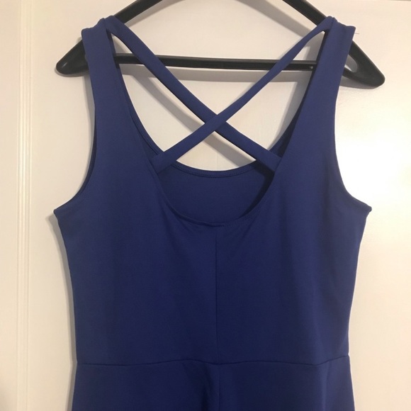 Royal blue skater dress - Picture 2 of 3